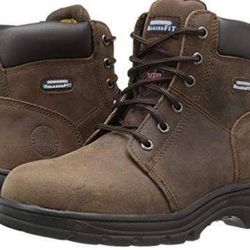 NEW Women Size 5 STEEL TOE boots Work Women's Skechers 210974

