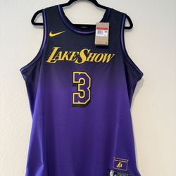 Nike Lakers Lakeshow Purple Basketball Jersey Size Large Men New 