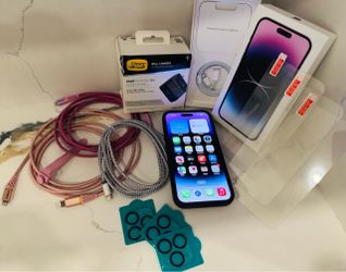 iPhone 14 Pro Max 512GB Unlocked Purple with LOTS of Accessories and fast charger