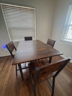 Dining table and chairs