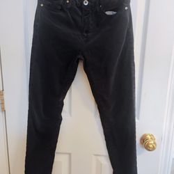 AG Adriano Goldschmied | ‘The Stevie’ Velvet Ankle Slim Straight Jeans