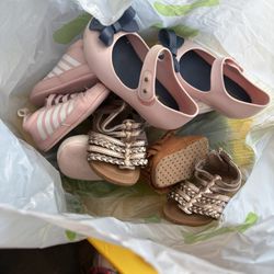 Free Baby Girl Shoes, feeding Items And Toys