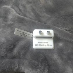 Royal Blue Moissanite Earrings 925