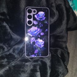 New Black And Purple Roses Phone Case 