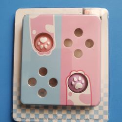 Nintendo Switch paw print thumb grips Pink and Purple 