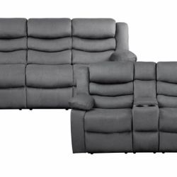 Recliner Sofa and Loveseat Set