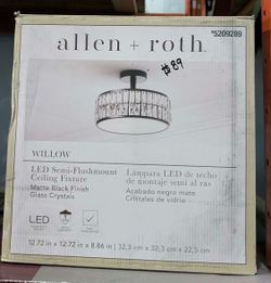 Semi-Flush Mount Light Fixture