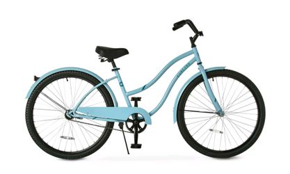 Huffy Cruiser Bike White with Green Tires