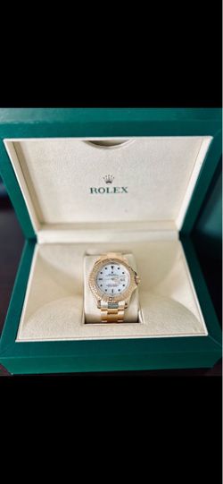 Rolex 18k 40mm 2003 yachtmaster 16628 box papers buy sale trade silver gold platinum diamonds scrap 10k 14k 18k 22k 24k