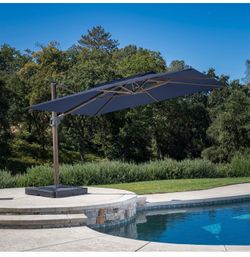 SunVilla 12 ft. Square 3-Tier Cantilever Umbrella BRAND NEW IN BOX