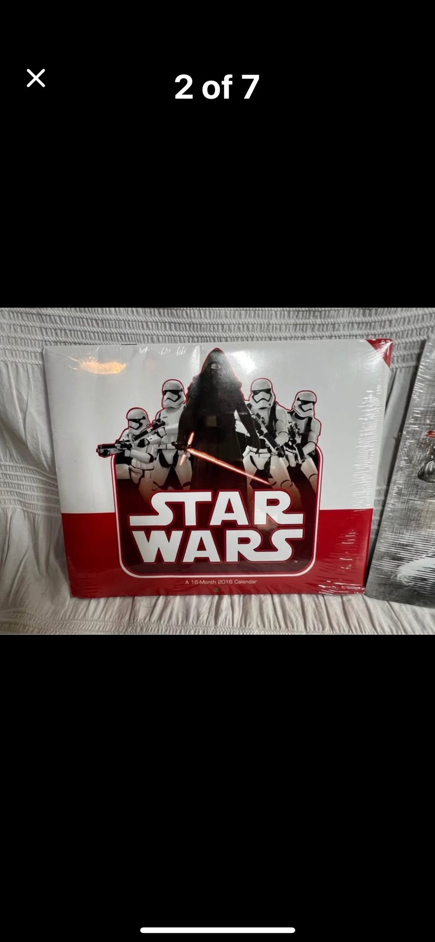 2 Star wars 2016 Calendar The Force awakens New
