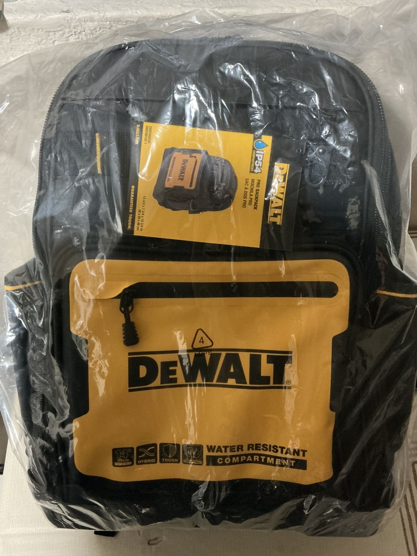 DeWalt. Water Resistance Backpack.