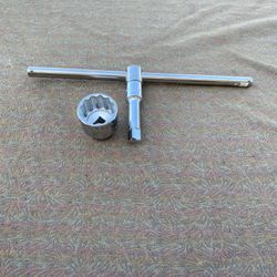 Craftsman T-bar Ratchet And Socket  3/4” Drive 