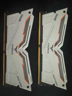 16GB Memory Ram T-Force Night Hawk RGB 2x8