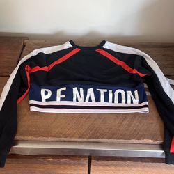 PE nation Crop Top Sweat Shirt (M)