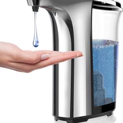 Automatic Soap Dispenser, Touchless Dish Soap Dispenser 17oz/500ml with Infrared Sensor, 5 Adjustable Soap Levels, Liquid Dispenser for Bathroom Kitch