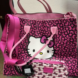 Hello Kitty Tote Bag Three Piece Set