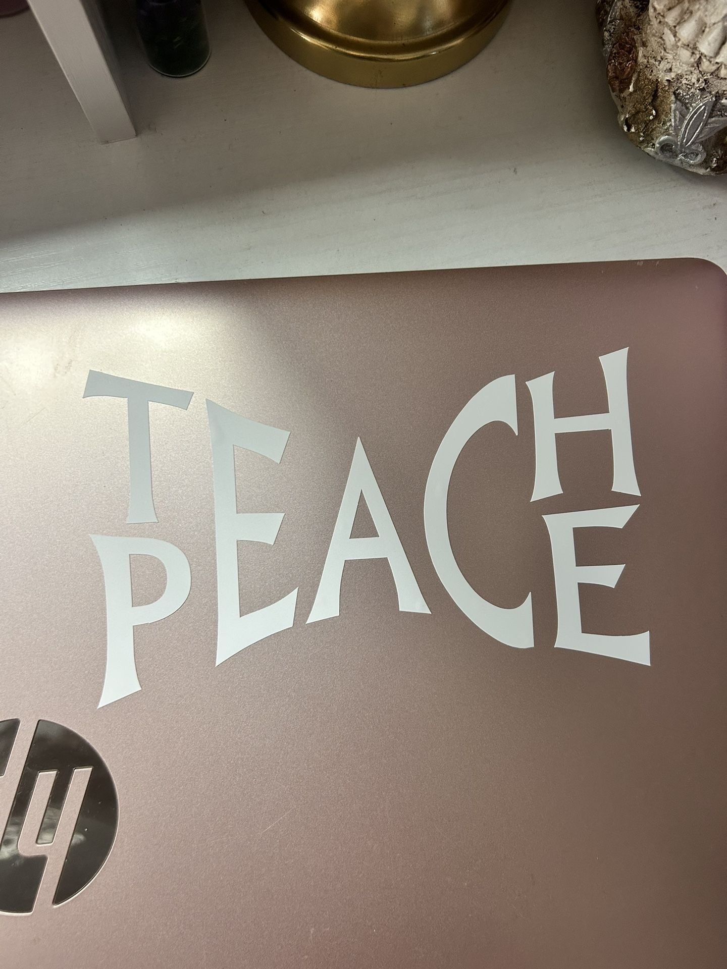 Teach Peace Vinyl Stickers