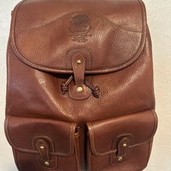 Ghurka Brown Leather Blazer Backpack No 278