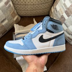 AIR JORDAN 1 RETRO HIGH OG 'UNIVERSITY BLUE' SIZE 12 MEN