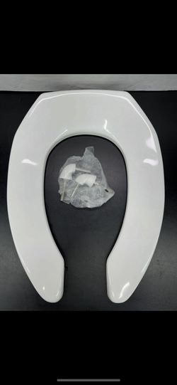 (4) Brand New Mansfield Plastic White Elongated Toilet Seats