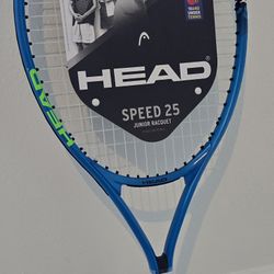 Brand new **HEAD Speed 25 junior tennis rackets – never used, still in original packaging.