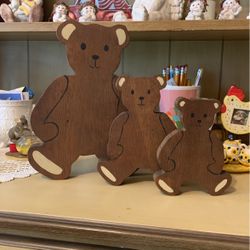Wooden Three Bears