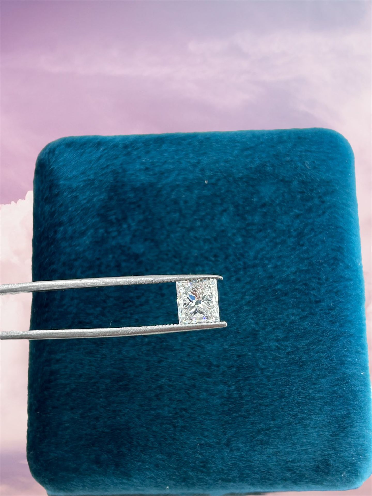 2.01 Ct Lab Grown Certified Princess Shape Diamond