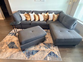 Large, gray sectional for sale!
