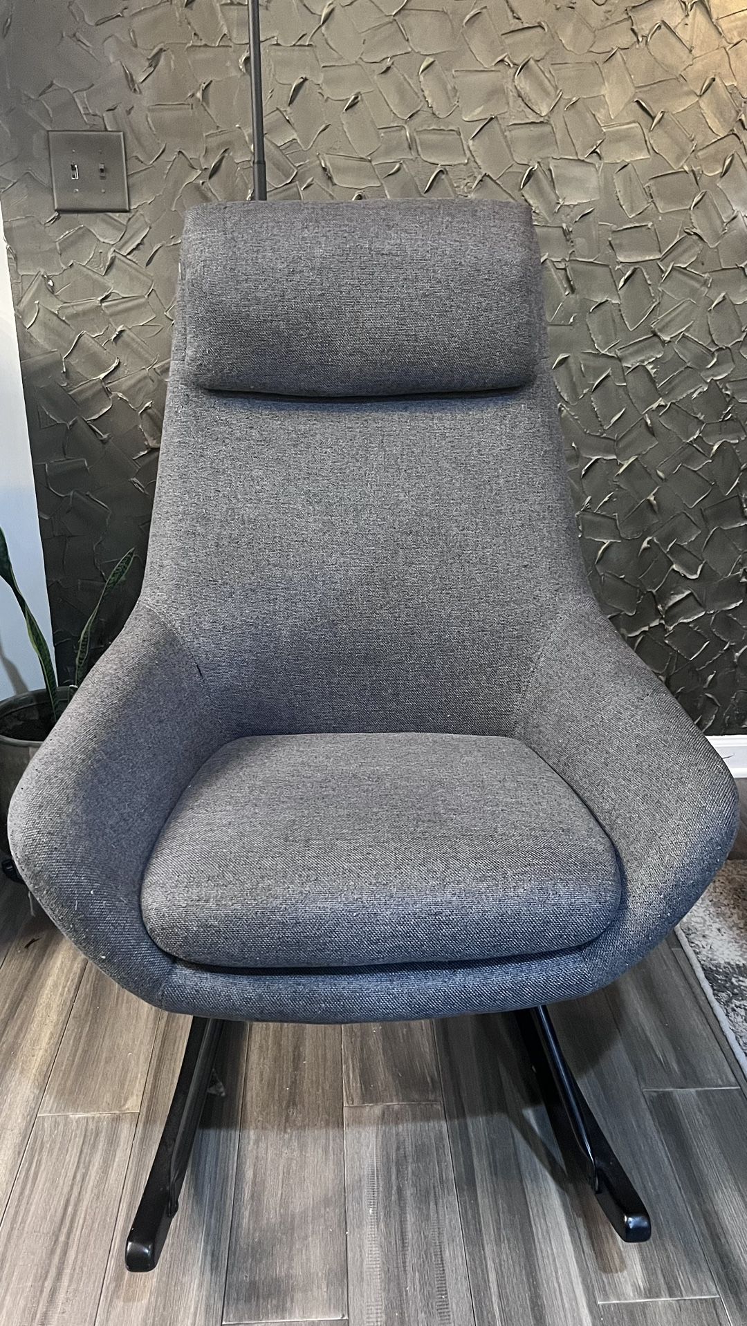 Blue Gray Rocking Chair