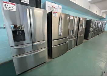 WIDE SELECTION STAINLESS TOP&BOTT FRIDGE- GREAT SHAPE