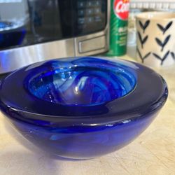 Kosta Boda Cobalt blue Glass Bowl 