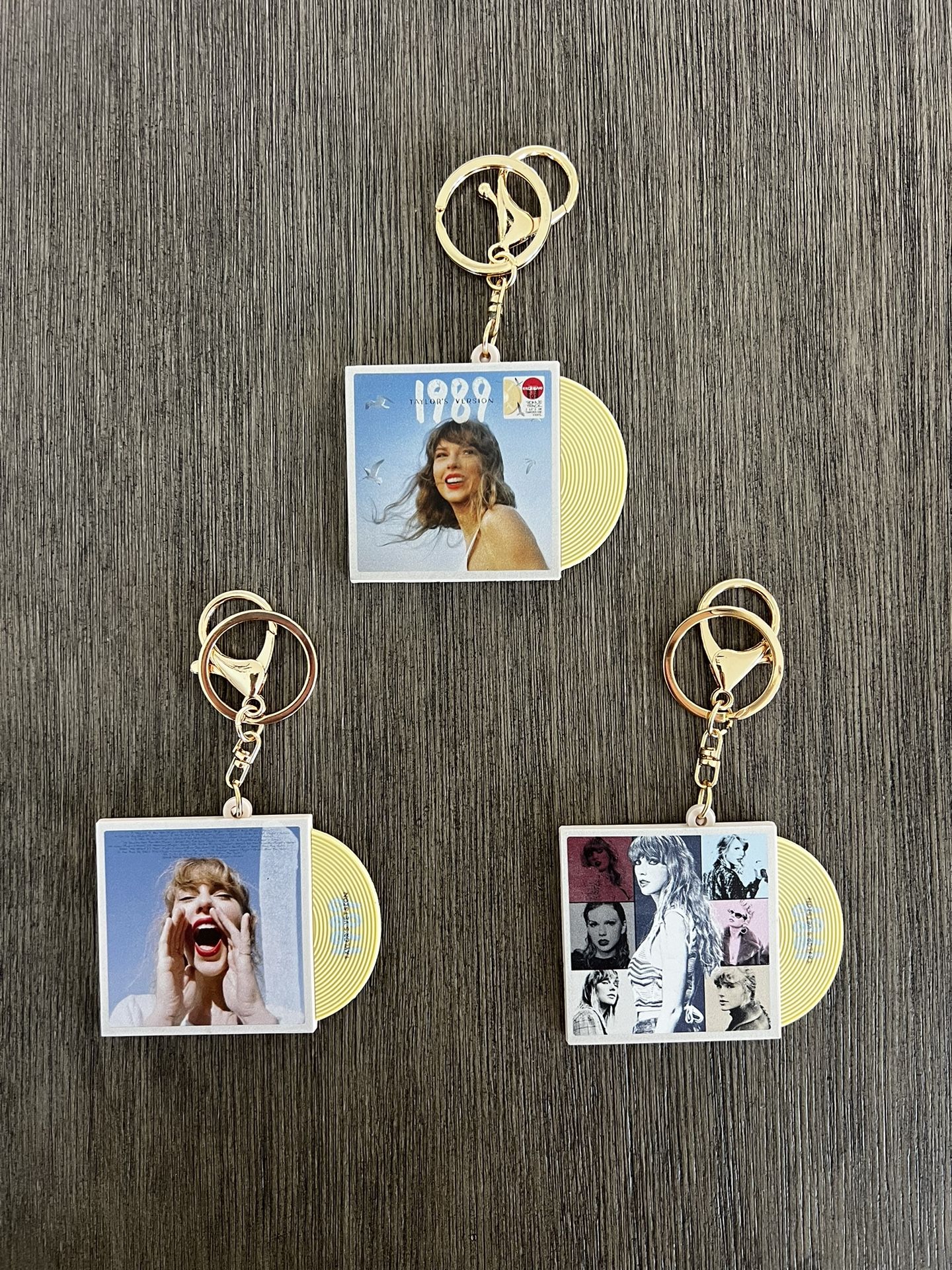 One Taylor Swift Inspired Clip on Record Album Keychains I Taylor Album CD Recor