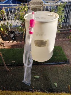55 gal plastic drom pomp incluid