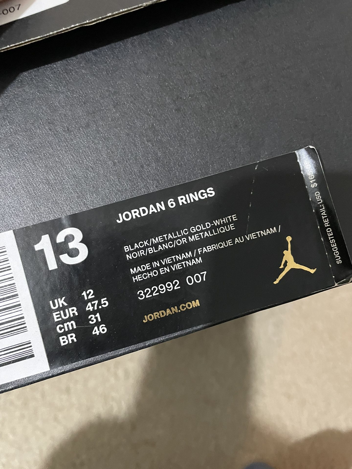 Jordan 6 Rings Size 13