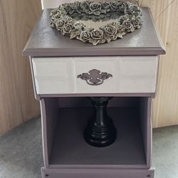 Gorgeous Custom Painted Nightstand 