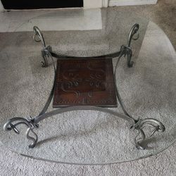 Glass Tables With Metal Base