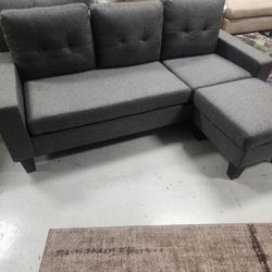 Grey Mini Sectional W/Otterman 