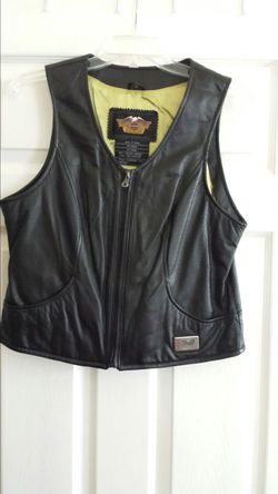 Women's leather Harley-Davidson vest