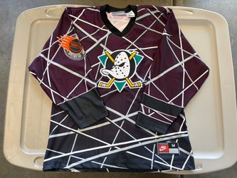 NHL Anaheim Mighty Ducks Vintage AOP Jersey Medium Used $220 cash