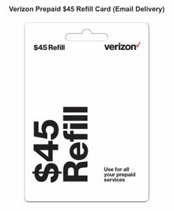 Verizon refill for prepaid service