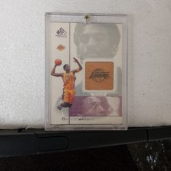 Kobe Bryant Authenticated Floor Card