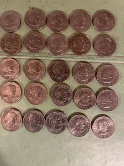 Lot of 25 Susan B Anthony 1979 Dollar Coins