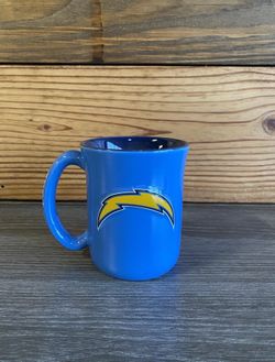 Los Angeles Chargers 15oz Coffee/Tea Mug Cup 3-D Bolt Logo. Brand New.