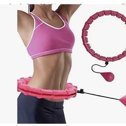 VALAS WEIGHTED SMART HOOLA FITNESS HOOPS PINK