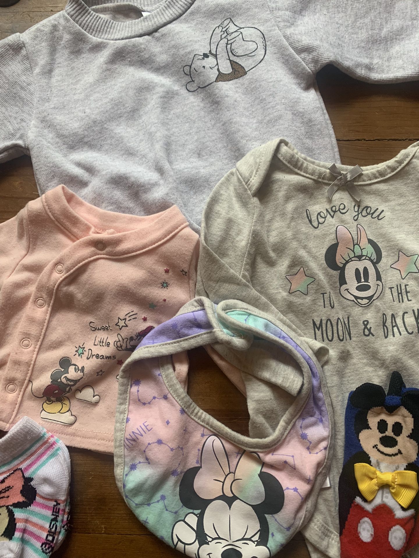 Group Of 13 Disney Baby Infant Clothing 