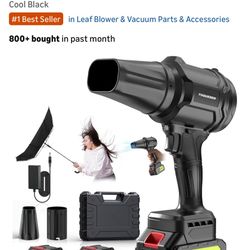 YUQUESEN Cordless Leaf Blower, 980,000 RPM Handheld Leaf Blower with 2 X 4.0Ah Batteries & Charger,