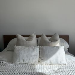White 16x12 Rectangular Throw Pillows