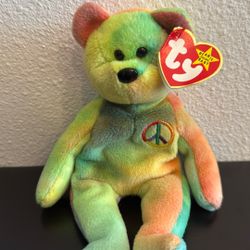 Vintage TY Peace Beanie Baby -1996 Date of Birth