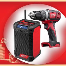 Clearance - Milwaukee m12 Radio And M18 Drill Driver (tool Only)